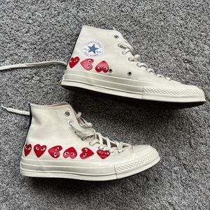 NWOT Comme des Garçons Play x Converse Chuck 70 Sneakers